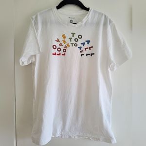 Madewell Rainbow Love to All x Human Rights Campaign Tshirt S